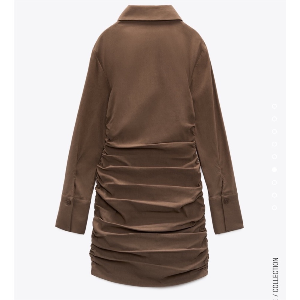 Brown Button-Up Dress - Picture 4 of 5